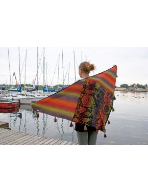 T-527 EX WOOL SHAWL WITH...