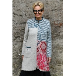 T-662 Long cardigan, A-cut,...