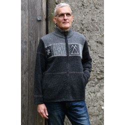 T-665 Men's cardigan with...